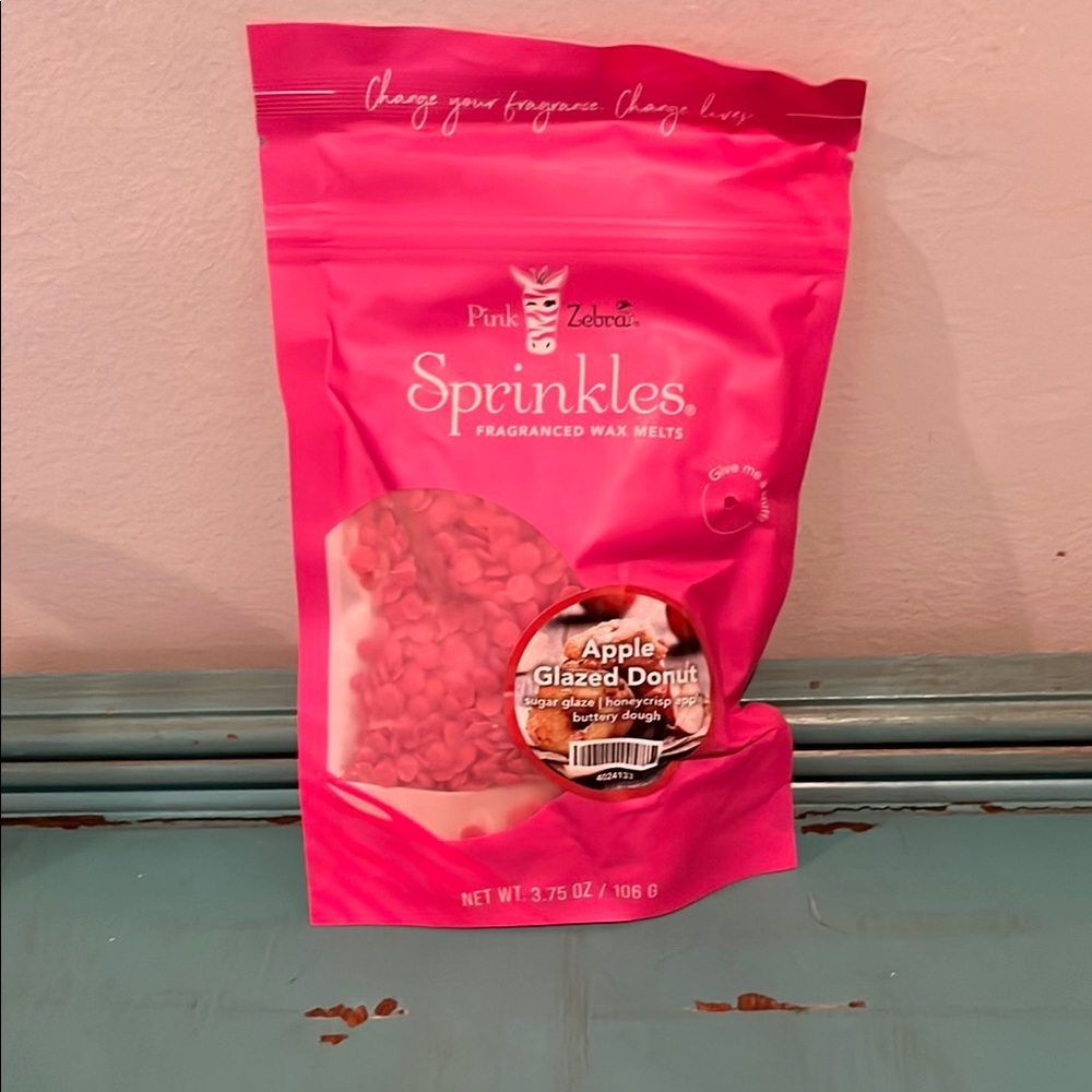 Pink Zebra Sprinkles Fragranced Wax Melts - apple glazed donut